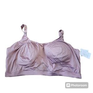 NWT 3X mauve nursing bra